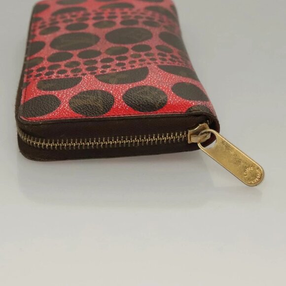 LOUIS VUITTON Monogram Yayoi Kusama Zippy Wallet Red M60450 LV Auth 132196 - Picture 4 of 16
